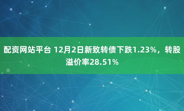 配资网站平台 12月2日新致转债下跌1.23%，转股溢价率28.51%